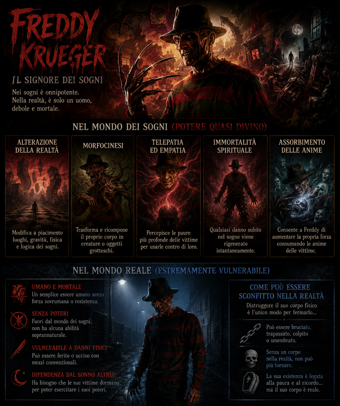 SCHEDA PERSONAGGI HORROR