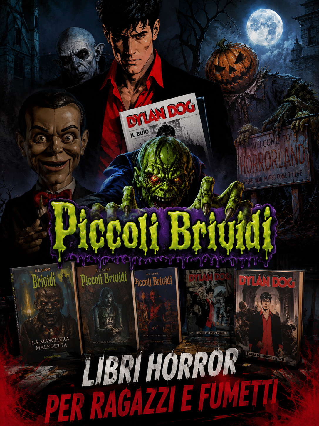LIBRI HORROR PER RAGAZZI E FUMETTI