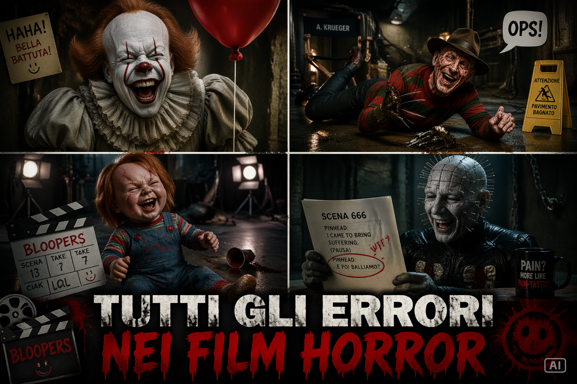 TUTTI GLI ERRORI NEI FILM HORROR